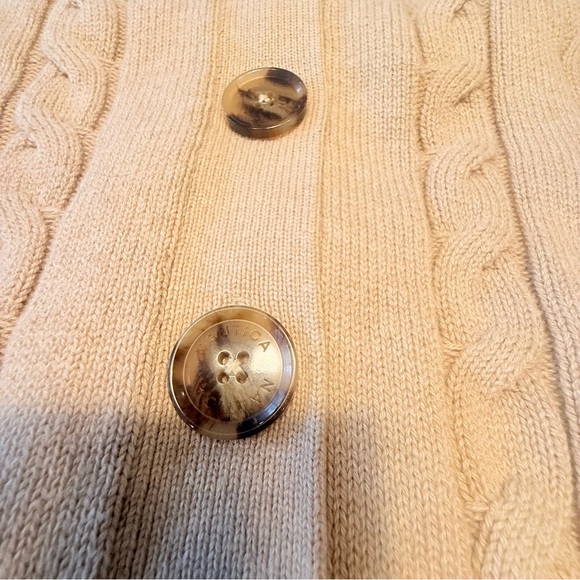 NWT Nautica Tan Cable Knit Cardigan Size Large - Picture 7 of 10